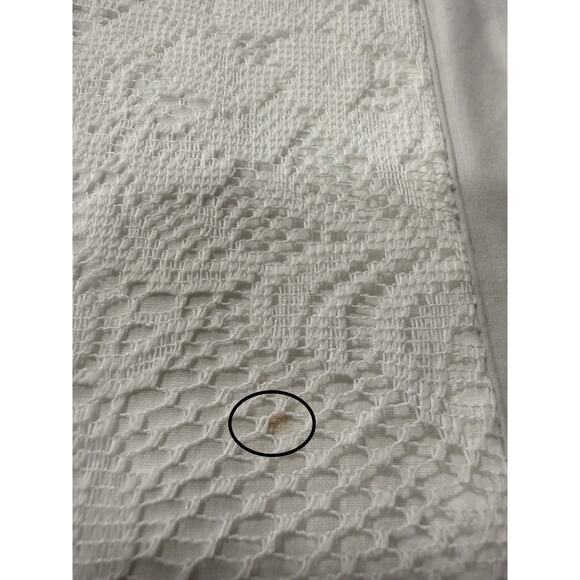 Lace Pillow Covers White 16x16 Grandmillennial Cottagecore French Country X 2 - Picture 3 of 11